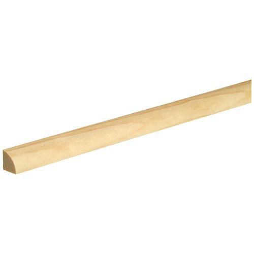 Baguette d'angle arrondie chêne 27 x 27 mm L.2,4 m