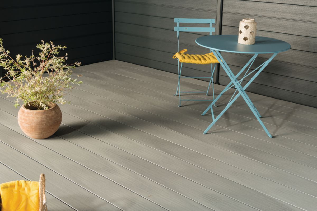 SILVADEC - Lame de terrasse bois composite Atmosphère - 23x180x4000 mm ...