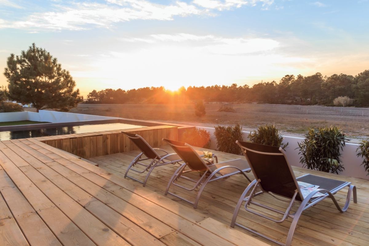 SILVERWOOD Lame de terrasse Pin traité classe 4 marron 27x145x4200 mm choix A/B profil