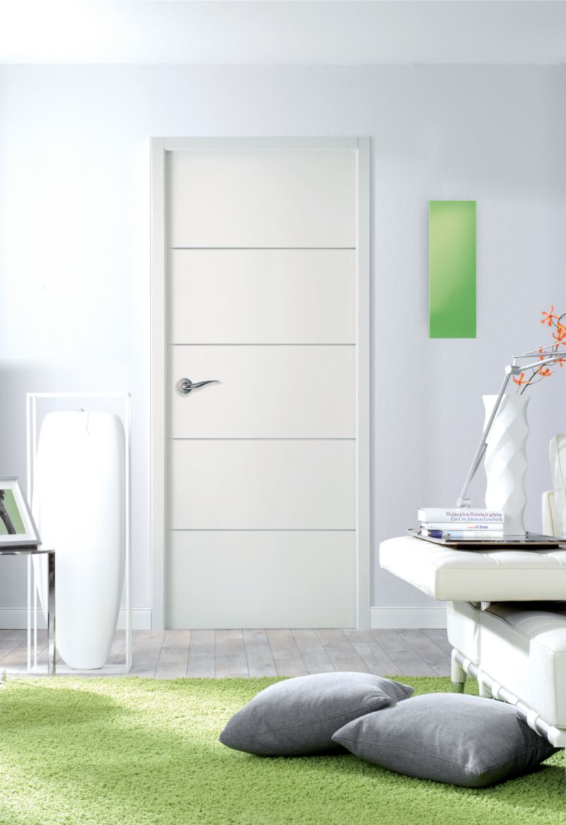 Bloc-porte alvéolaire Moderna Horizon - 204x83 cm - PD - H86 mm - chant à recouvrement - serrure PDDT