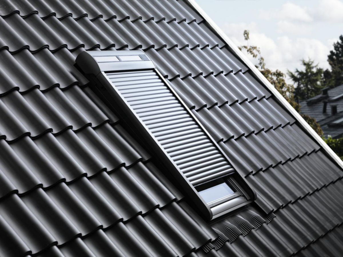 VELUX - Volet roulant solaire Gris anthracite SSL SK06 0000S 114x118 ...