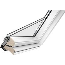 Fenêtre de toit à rotation manuelle GGL Tout Confort - CK01 55x70 cm - bois peint blanc