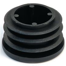 Embout entrant rond noir diam.16