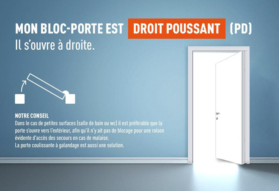 Bloc-porte alvéolaire Moderna Horizon - 204x83 cm - PD - H86 mm - chant à recouvrement - serrure PDDT