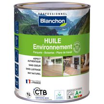 Huile Environnement Biosourcée Mat bois brut 1 litre