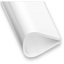 Serre-feuillet PVC blanc - l. 15 - L. 1 m