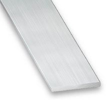 Profilé plat - aluminium brut - l. 20 mm - ép. 2 mm - L. 2 m