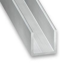 Cornière égale aluminium brut 10 x 10 mm, 2 m