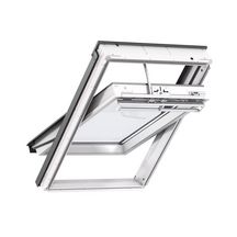 Fenêtre de toit INTEG SOLAR blanche tt conf motorisé énergie solaire GGU MK04 005730 EVERFINISH 78cmx98cm GGU Polyur uw: 1,1 à 1,3 W/(m2.K