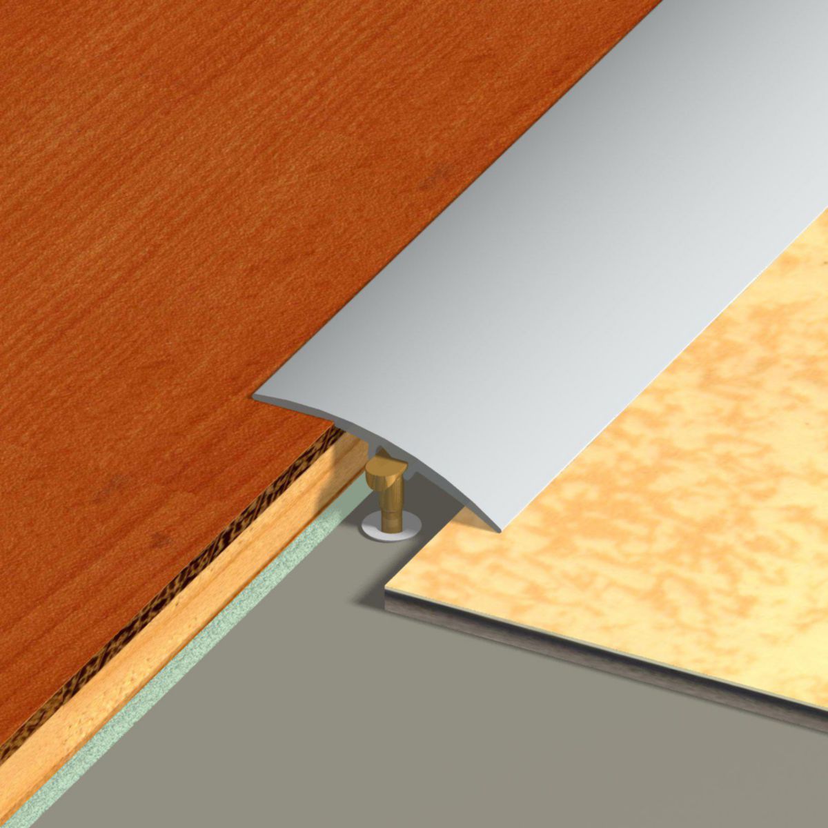 DINAC - Seuil de porte multi-niveaux Harmony à fixation invisible