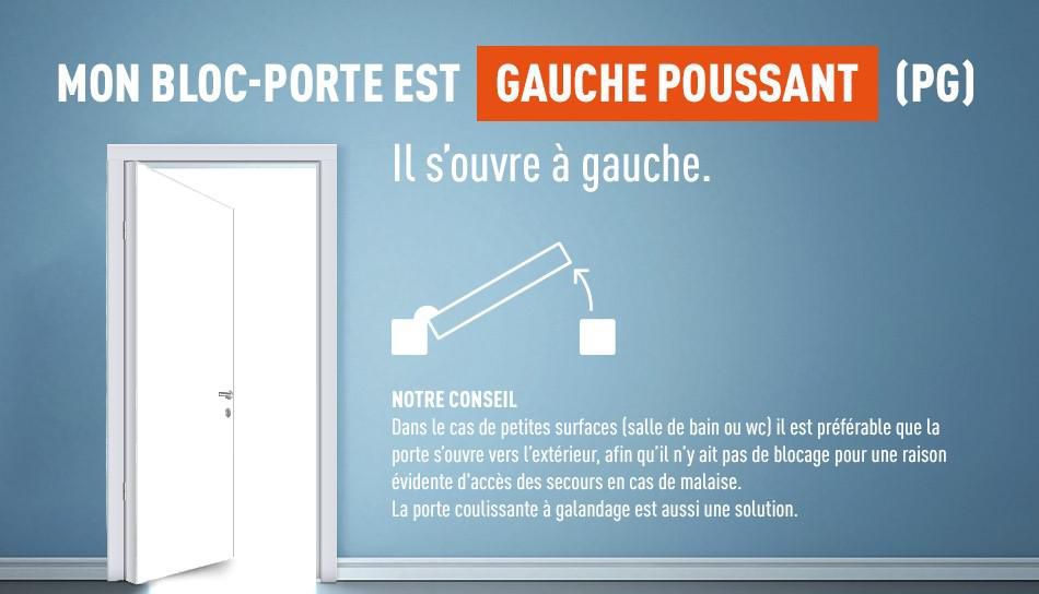 Bloc-porte plan alvéolaire - 204x73 cm - PG - H74 mm Néolys blanc - chant à recouvrement - serrure PDDT