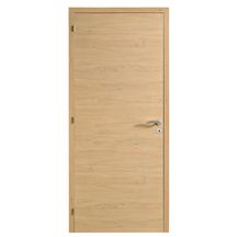 Bloc-porte alvéolaire Fuji - 204x73 cm - PD - H72 à 98 mm avec joint - finition chêne natura - chant droit à 3 paumelles
