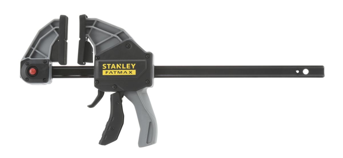 Serre-joint à Vis Stanley FatMax 200mm - Puissance 635kg, Mâchoire 80mm - Pour Bricolage Intensif